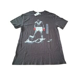 Muhammad Ali vs Sonny Liston Graphic T-Shirt Mens Large Black Cotton NWT